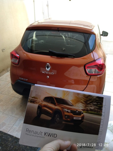 Renault Kwid Intense 2018/2018 Laranja + Couro