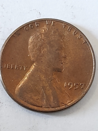 Moneda Estados Unidos 1 Cents 1957 Wheat  Lincoln(x912