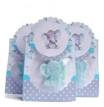 Comprar Souvenir Jabon De  Elefantito Baby Shower  Varon X 30-