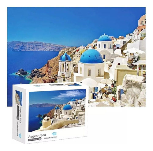 Rompecabezas X 1000 Puzzle Isla De Grecia Santorini Faydi