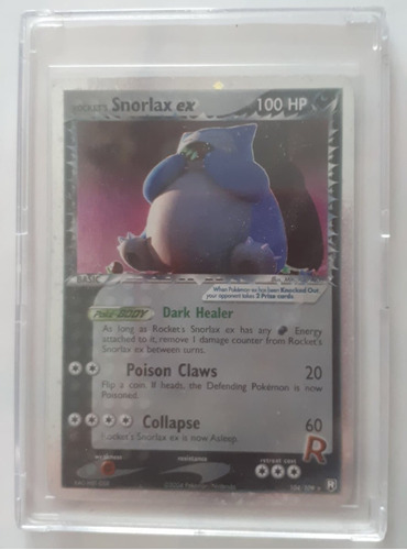 Pokemon Tcg Rocket's Snorlax Ex - 104/109 - Ultra-rare