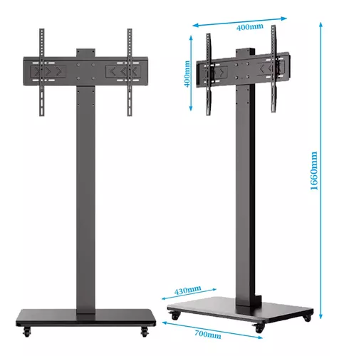 Soporte Televisor Smart Tv Lcd Base Móvil Con Ruedas Tripode