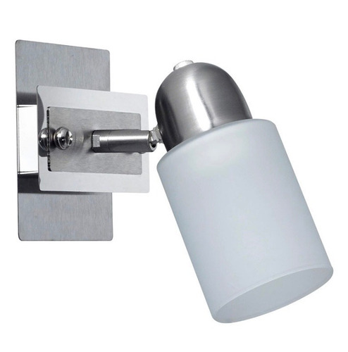 Aplique / Spot Pared 1 Luz Faenza Acero , E27 , Apto Led