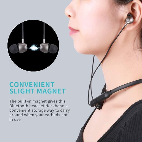 Auriculares Bluetooth, Banda Magnética Para El Cuello, Cance