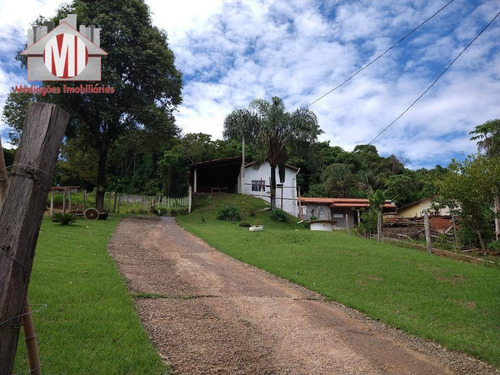 Linda Chácara Com 02 Dormitórios, Jardim, Ótimo Padrão De Acabamento, No Asfalto, À Venda, 2300 M² Por R$ 320.000 - Zona Rural - Pinhalzinho/sp - Ch0845
