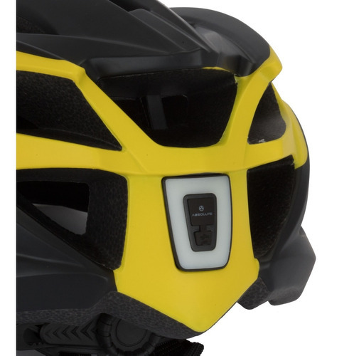 Capacete Absolute Wild Flash Pre/amarelo C/ Led Usb