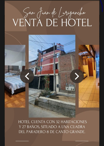 Vendo Propiedad Con Hotel Rentable 32 Habitaciones