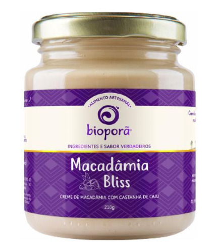 Kit 3x: Macadâmia Bliss Pasta Macadâmia/castanha Bioporã