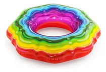 Comprar Aro Salvavidas Inflable Bestway Arcoíris 115cm Piscina 36163 Color Multicolor