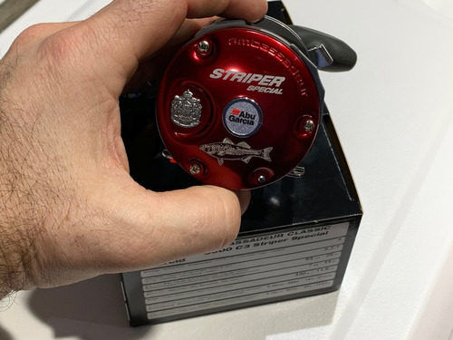 Reel Abu Garcia 6500 C3 Stripper feito especialmente na Suécia Cor Rojo