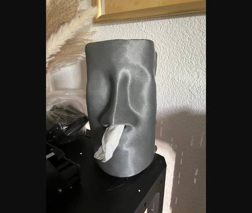 Dispensador Toallitas Humedas Forma Moai Impreso 3d