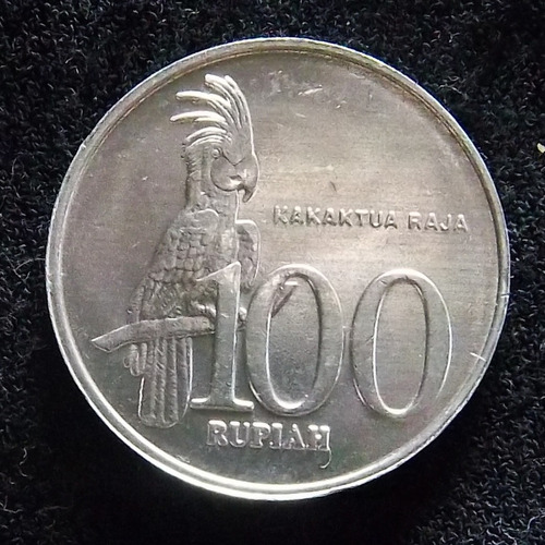 Indonesia 100 Rupias 2000 Sin Circular Cacatua Real