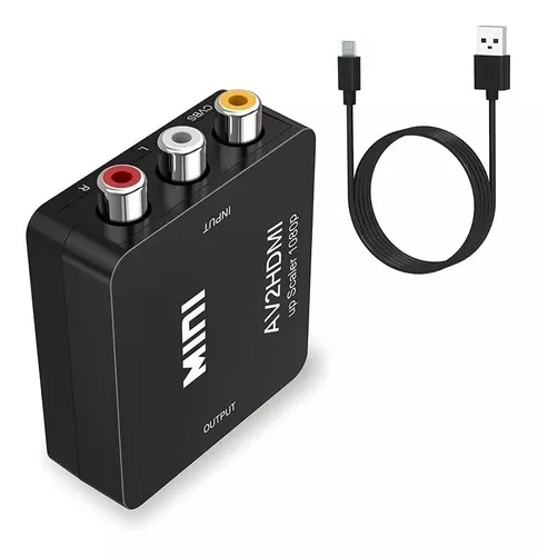 Adaptador Conversor Hdmi A Rca Dehuka Para Dispositivos Con Salida Rca  1080p Tv Monitor Proyector Compatible