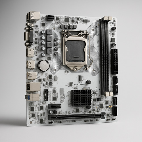 Placa-mãe H81 Intel Lga1150 Matx Ddr3 M2 Nvme Gigalan Branco Cinza