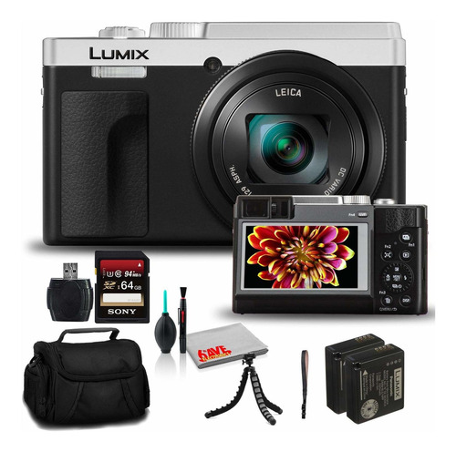 Panasonic Lumix Dczs80 Camara Digital Plateada Dc-zs80s