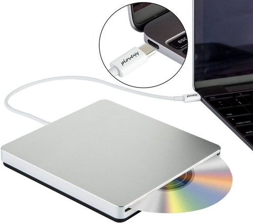 Imagen 6 de 7 de Ploveyy Usb C Superdrive Lector Externo De Dvd/cd Y Graba...