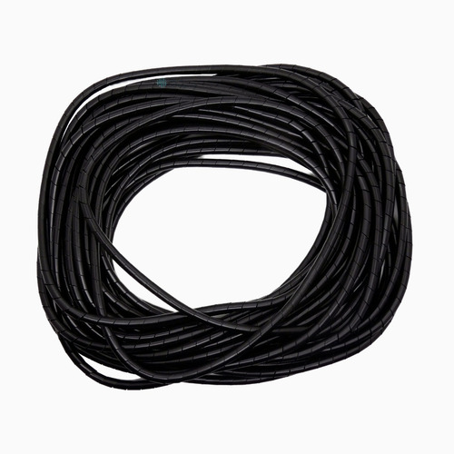 Organizador / Ordena Cable En Espiral - Negro - 4mm - 10 Mts