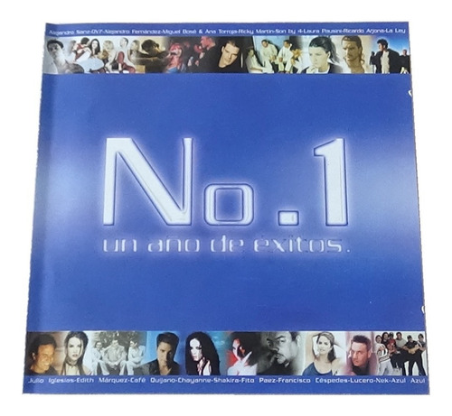 No. 1 Un Año De Exitos Cd Disco Compacto 2000 Sony Music (Usado)