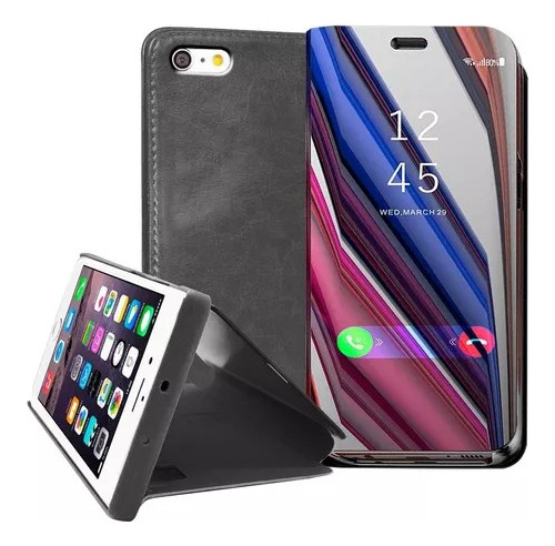 Funda Para iPhone 6 Plus Flip Cover Espejo Tipo Cartera