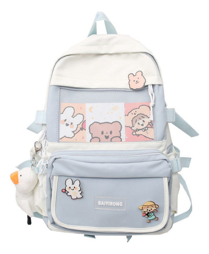 Mochila Kawaii Para Niña Adolescente Bonita Escolar Bonito