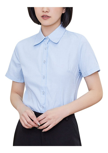 Mujeres Ropa De Trabajo Formal Camisas Blusas De Color Sólid