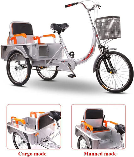 Imagen 7 de 8 de Rstj-sjef 3-wheel Bicycles For Seniors With Oversized Basket