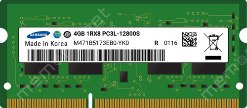 Memoria Ram Laptop Samsung Sodimm Ddr3l 4gb Pc3l-12800s (Reacondicionado)