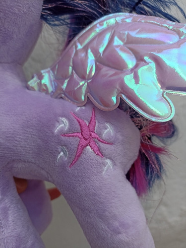 Peluche Pony Pelo Largo Lila 22cm