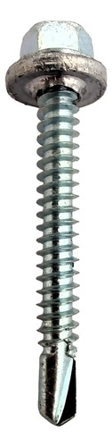 Tornillos Autoperforante Hexag. Mecha 14x2 Sello Plomo 100u.