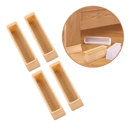 4 Piezas De Almohadillas Para Pies De Silla Mute Amarillo