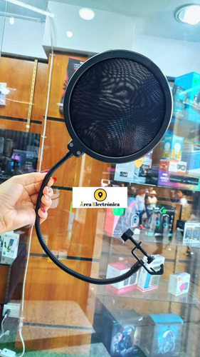 Imagen 5 de 6 de Pantalla Filtro Anti Pop Para Micrófono Estudio De Grabación