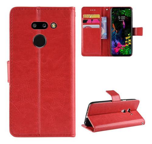 Funda De Anticaída Para LG G8 Thinq Negocio Cuero Flip