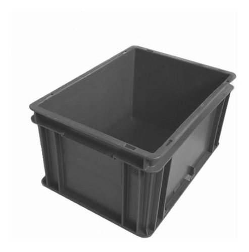 Cajon Plastico Apilable Reforzado Caja Contenedor 40x30x22 Me