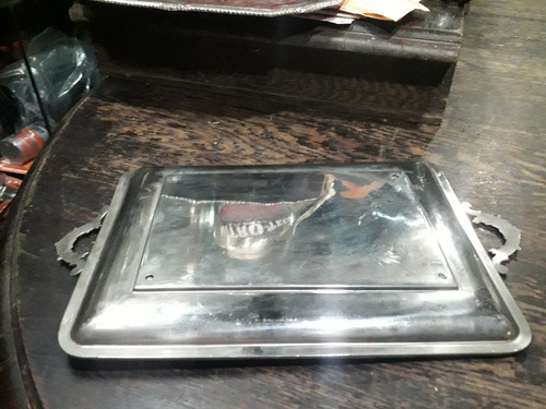 Grabado De Mozart Al Ácido Representado En Bandeja Plateada (Usado)