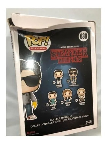 Boneco Pop Funko Stranger Things Steve De Óculos #638