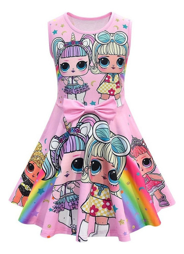 Lol Suprise Cosplay Vestido Sin Mangas De Los Niños