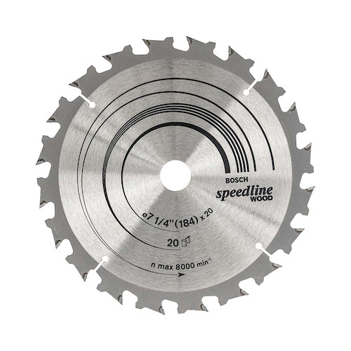 Hoja De Sierra Circular Speedline Wood Ø184 Bosch