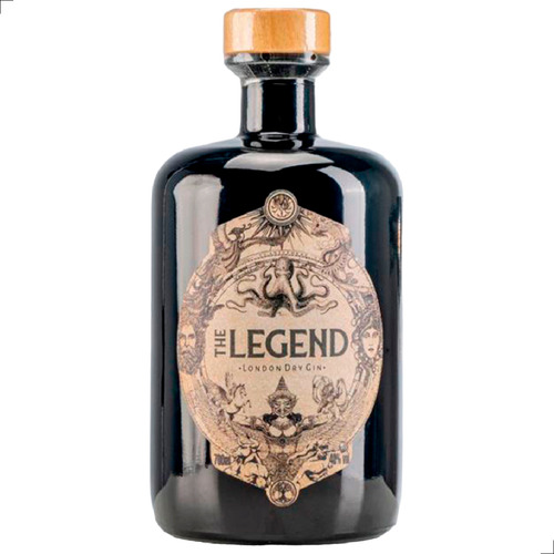 Gin The Legend 700ml - Bebida Tropical Puro Drink Coquetel