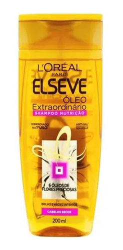 Loreal Elseve Óleo Extraordinário Shampoo 200ml - Nutrição