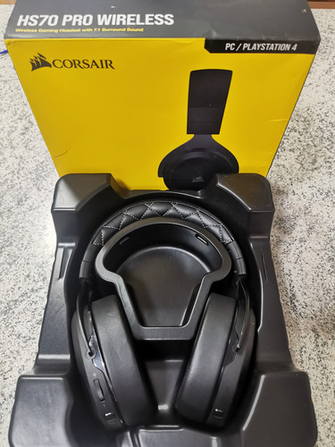 Fone De Ouvido Gamer Sem Fio Corsair Hs70 Wireless Carbon Preto (Usado)