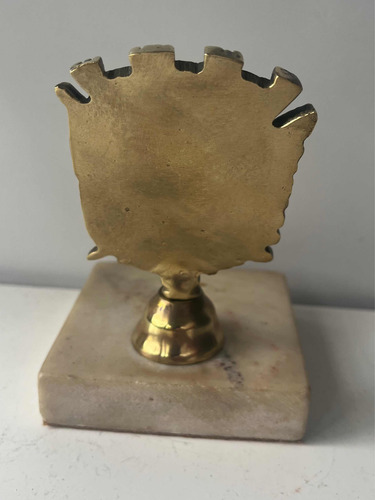 Escudo De Montevideo En Bronce Y Mármol (Usado)