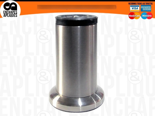 Imagen 1 de 3 de Pata Mueble Acero Inoxidable 8cm Tipo Pesado