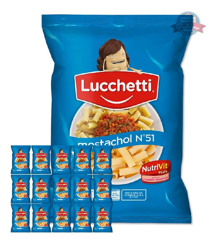 Fideos Mostachol N°51 15x500gr Lucchetti