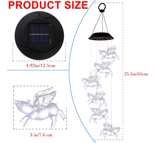 Campanas De Viento Led Que Cambian De Color, Regalo, Portáti