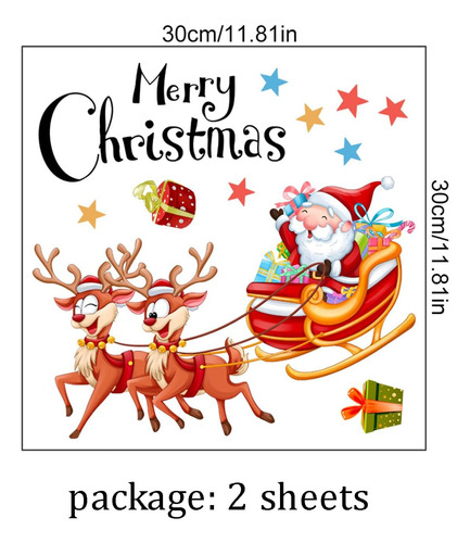 Pegatinas Navideñas Para Inodoro, 2 Hojas, Tapa De Inodoro S