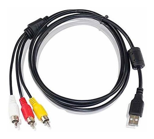 Blacell Usb Macho A A Adaptador 3 Av Rca A - V Cable Tv Por 