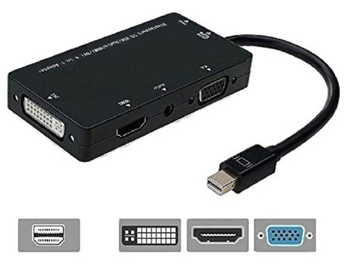 Adaptador Conversor Mini Display Port Vga Dvi Hdmi (3 En 1)