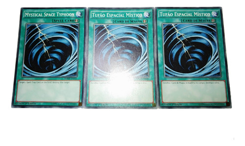 Yu-gi-oh! 3x Tufao Espacial Místico / Mystical Space Typhoon