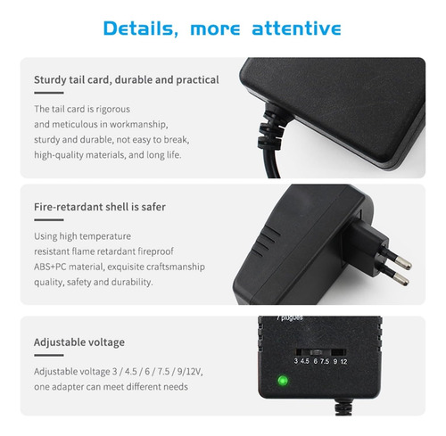 Adaptador De Corriente Universal 30w Regulable De 3v A 12v
