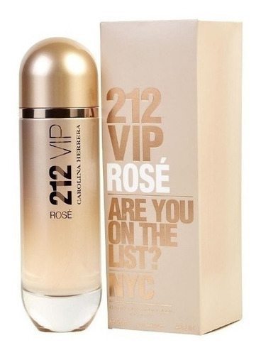 Perfume 212 Vip Rose Carolina Herrera 125 Ml Edp Original 